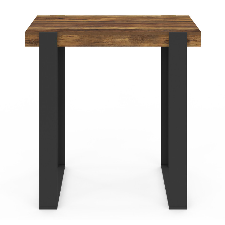 Mesa de bar vintage efecto madera y negro - PHOENIX | ID Market