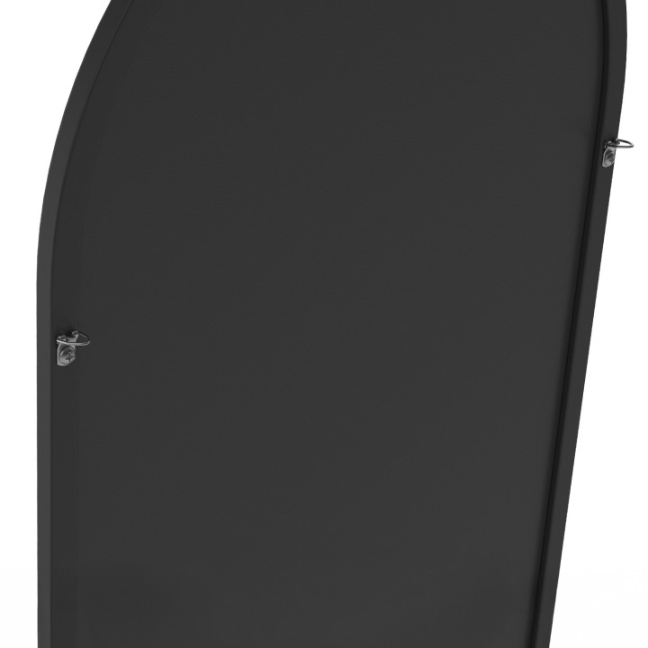 Zwarte contour spiegel 160 x 40 cm | IdMarket