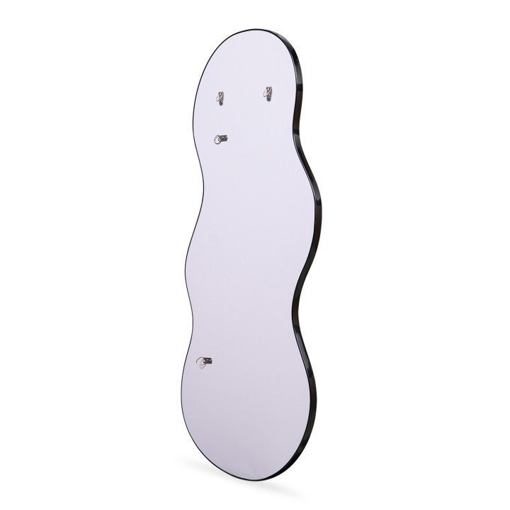 Miroir organique contour noir 100 x 50 cm