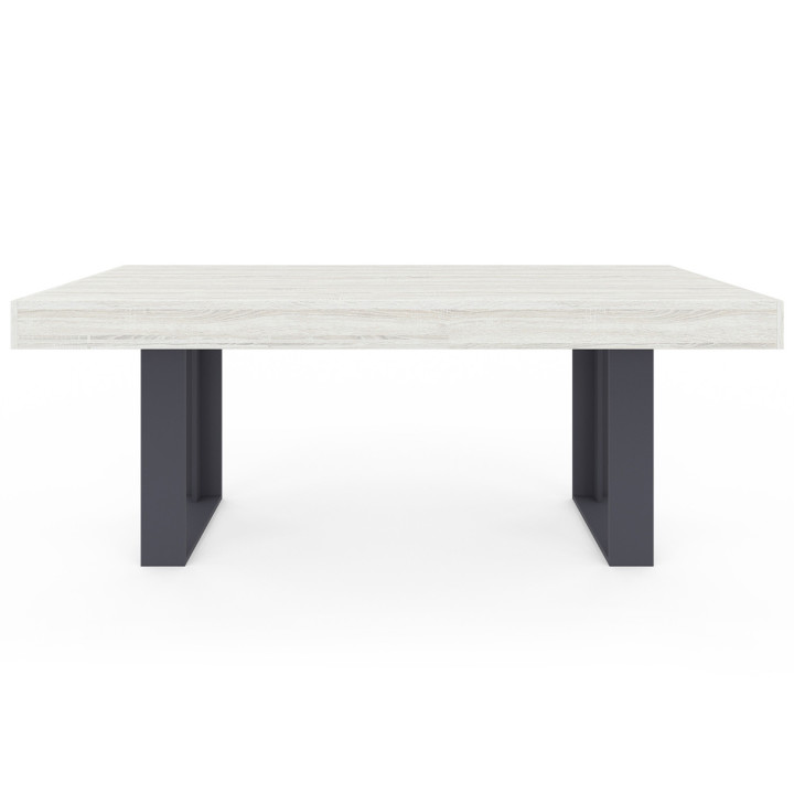 Mesa de comedor industrial madera gris 224 cm - PHOENIX | ID Market