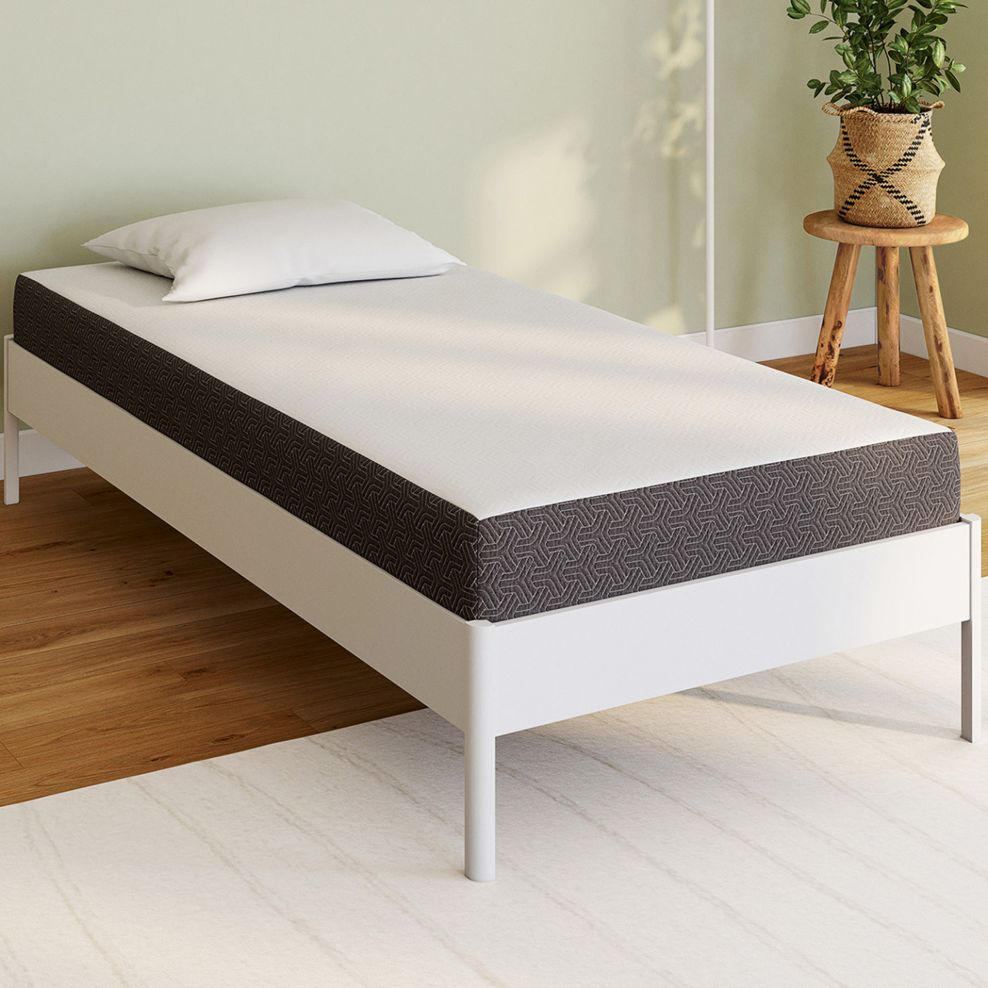Zinus : Surmatelas 90x190 cm - Hauteur du matelas 3.8 cm - Matelas gel refroidissant en mousse à mémoire de forme - Surmatelas, Bleu - Matelas Experience