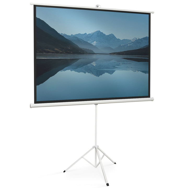 Pantalla de proyección de 84 pulgadas con trípode de altura regulable | IdMarket