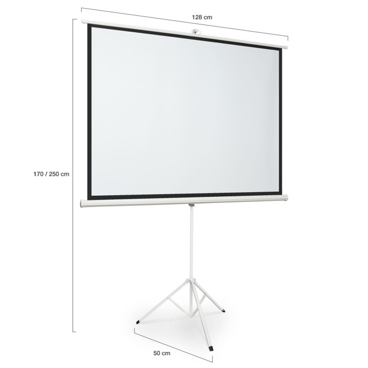 Pantalla de proyección de 84 pulgadas con trípode de altura regulable | IdMarket