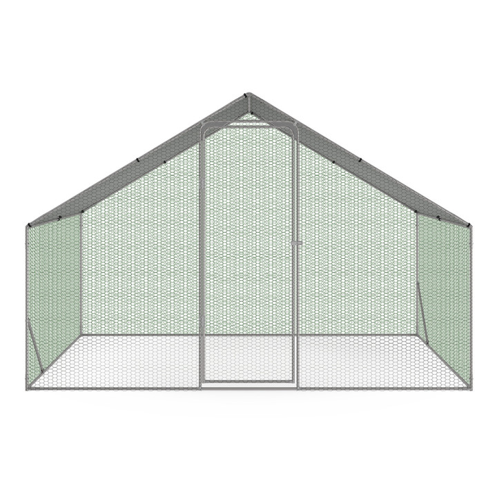 Corral para gallinas 6m2 corral de alambre de acero galvanizado | ID Market