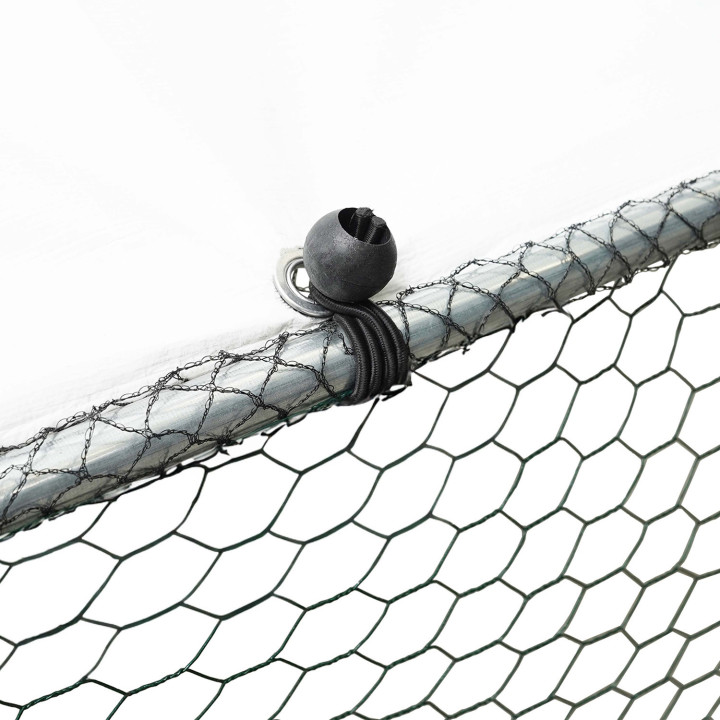 Enclos poulailler 12 m² 4x3 M avec grand perchoir 4 niveaux en bois acier galvanisé