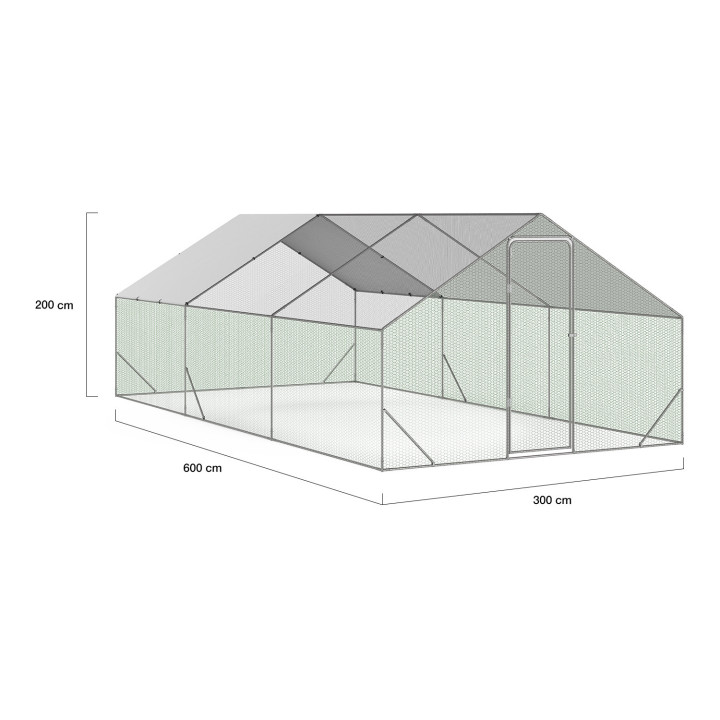 Voordelige kippenren van 18 m²