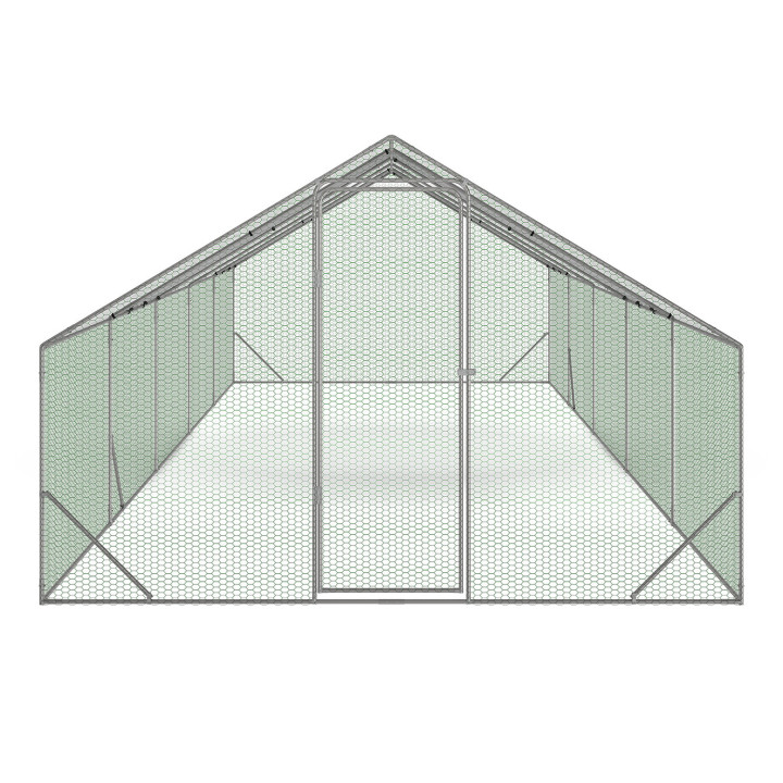 Recinto gallinero 30m ² parque de malla de alambre de acero galvanizado |IDMarket