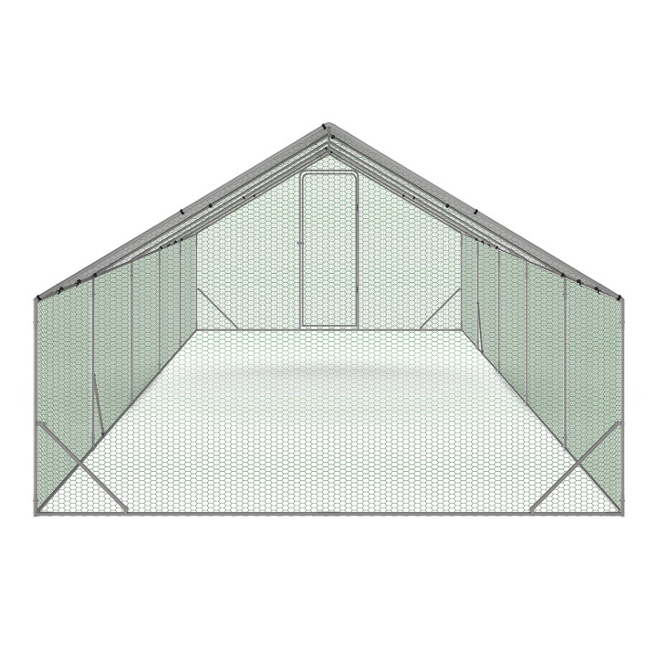 Recinto gallinero 30m ² parque de malla de alambre de acero galvanizado |IDMarket