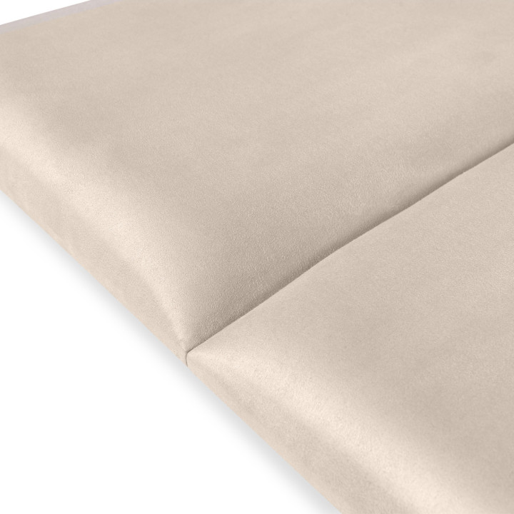 ¡Lote de 6 paneles de pared beige efecto ante para cabecero de 180 cm - YUMA | Zen Cart! IDMarket