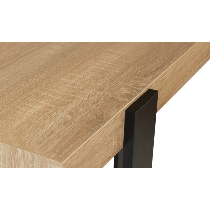 Goedkope consoletafel in zwart en hout - PHOENIX | ID Market Goedkope consoletafel in zwart en hout - PHOENIX | ID Market