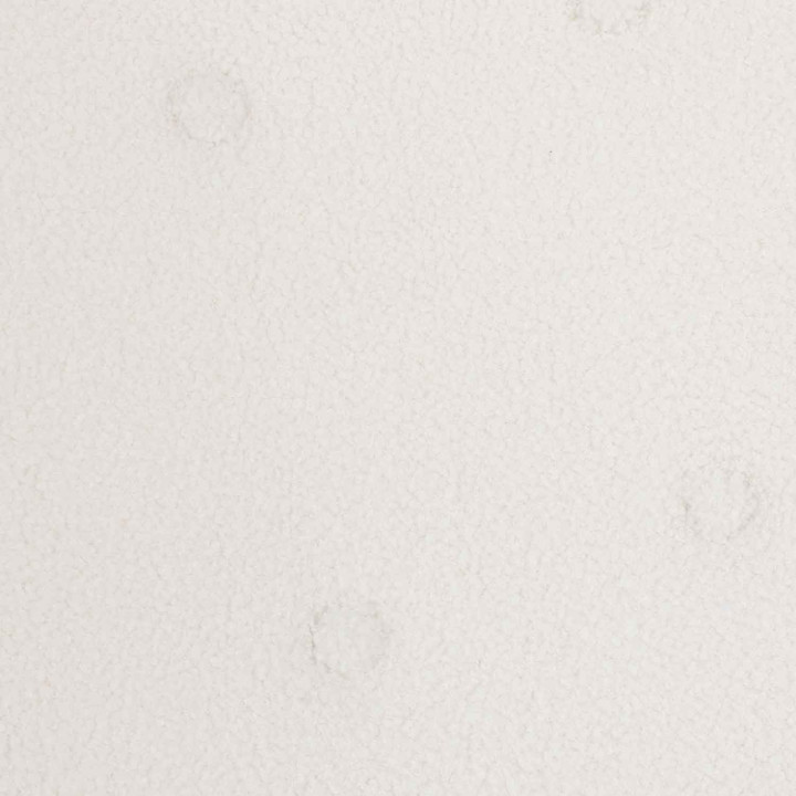 Fauteuil scandinave LIV en tissu bouclette blanc