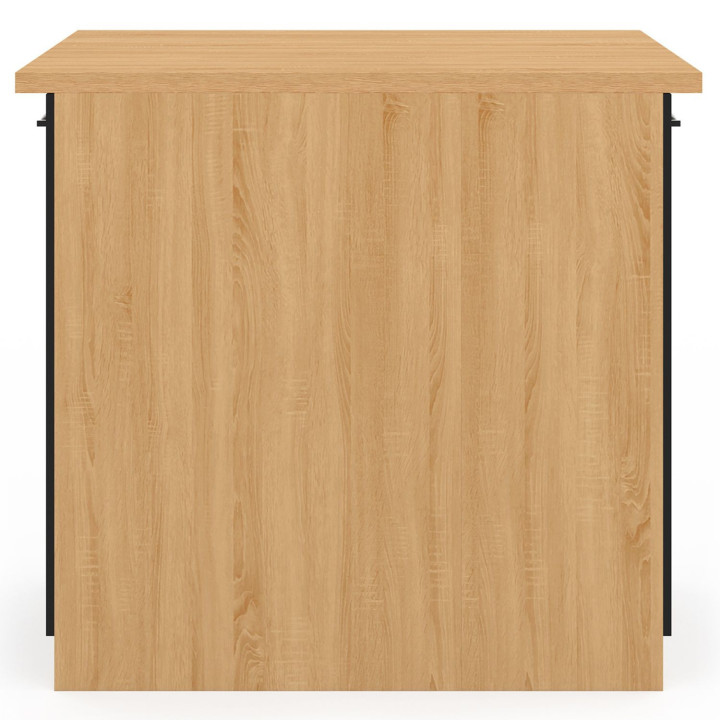 Voordelig 100 cm beuken en zwart keukeneiland - IVO | ID Market