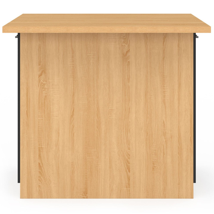 Voordelig 100 cm beuken en zwart keukeneiland - IVO | ID Market