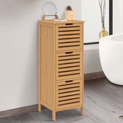 Mueble de baño BEA 3 puertas bambú 30 x 30 x 80 cm