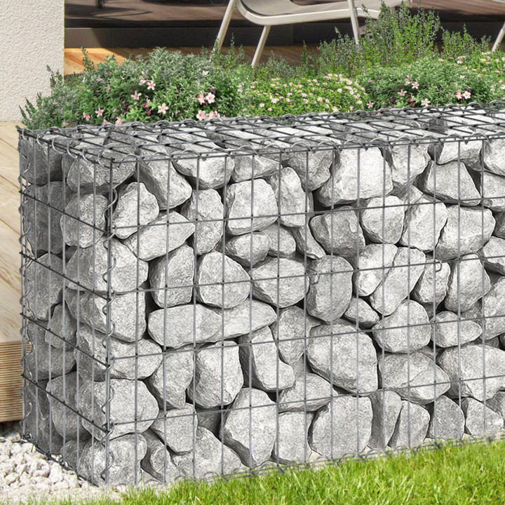 Set aus 2 Gabionen für Stein 100 x 30 x 50 cm | IdMarket