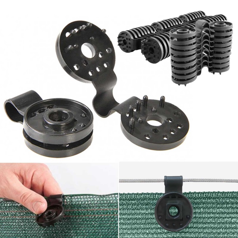 Clips de Fixation pour Brise Vue, SPRHR 100 Pièces Clips pour