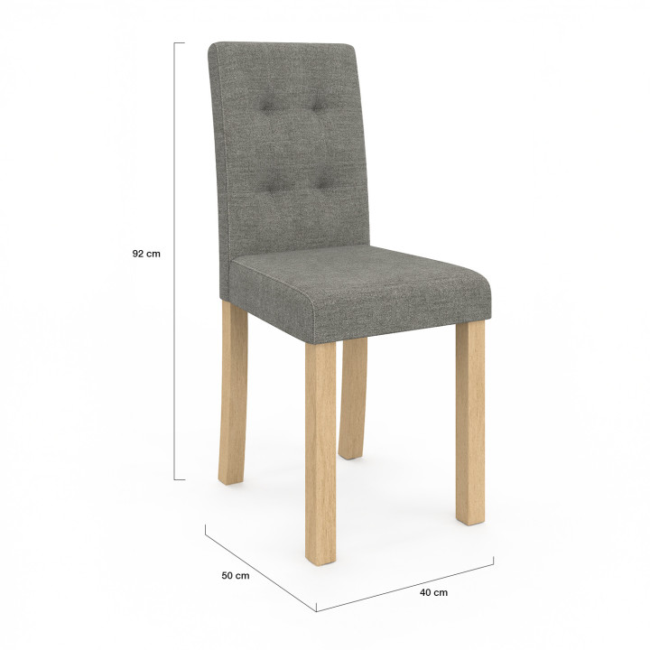 Grijze Scandinavische stoelen - gewatteerd - POLGA | ID Market