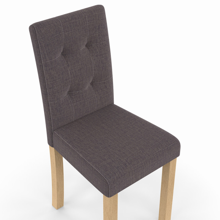 Set van 4 donkergrijze Scandinavische stoelen | ID Market