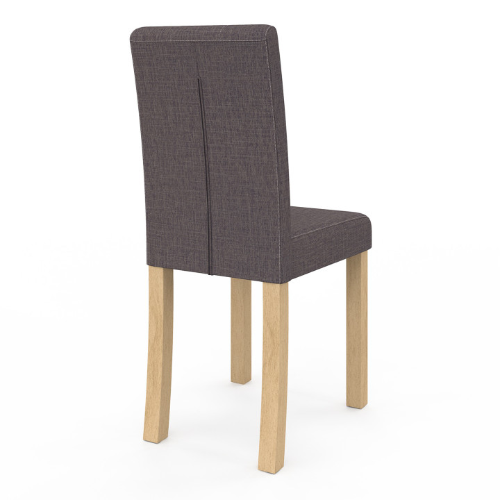 Set van 4 donkergrijze Scandinavische stoelen | ID Market