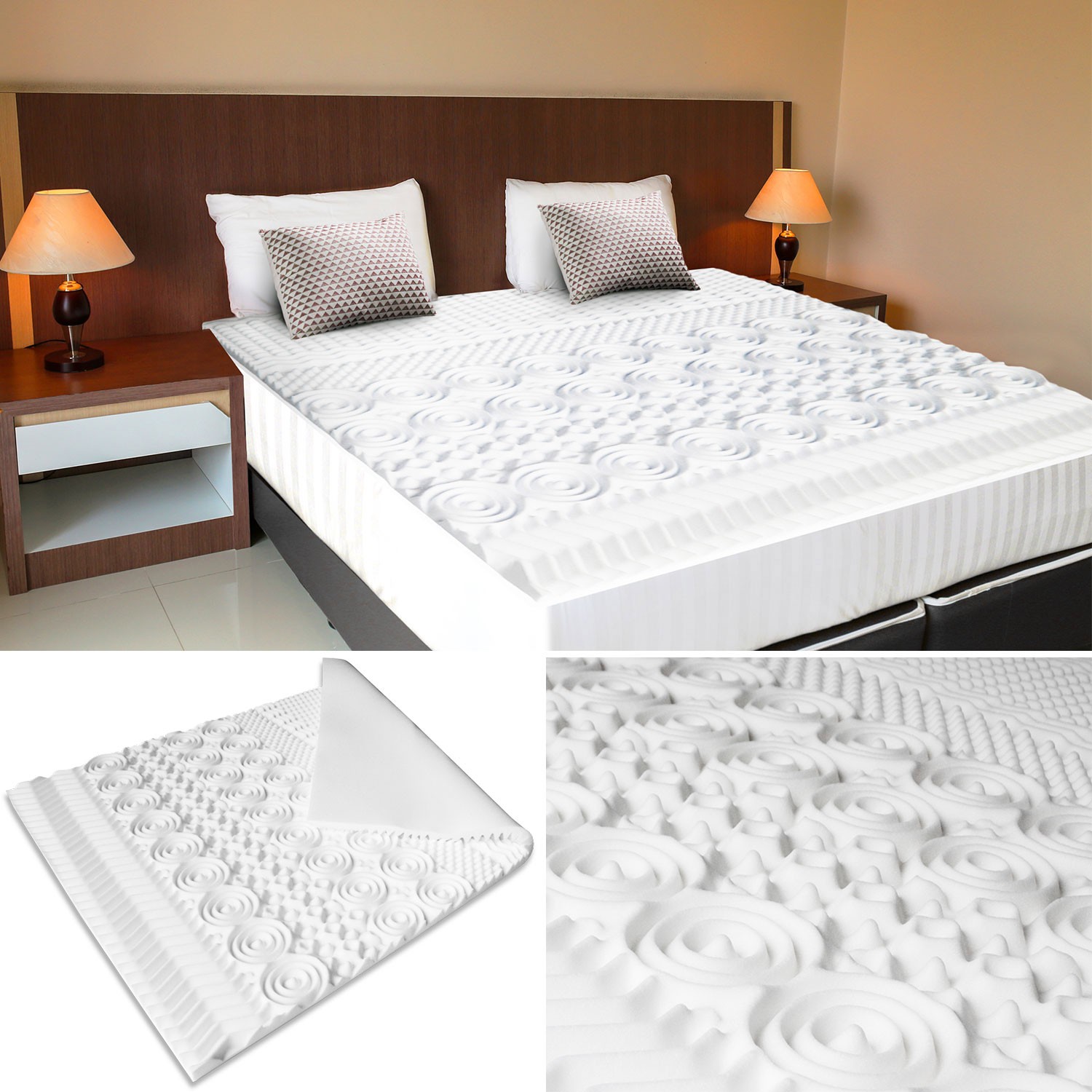 Signature - Surmatelas 140x190 cm SIGNATURE MULTI ZONES - Sur-matelas - Rue  du Commerce