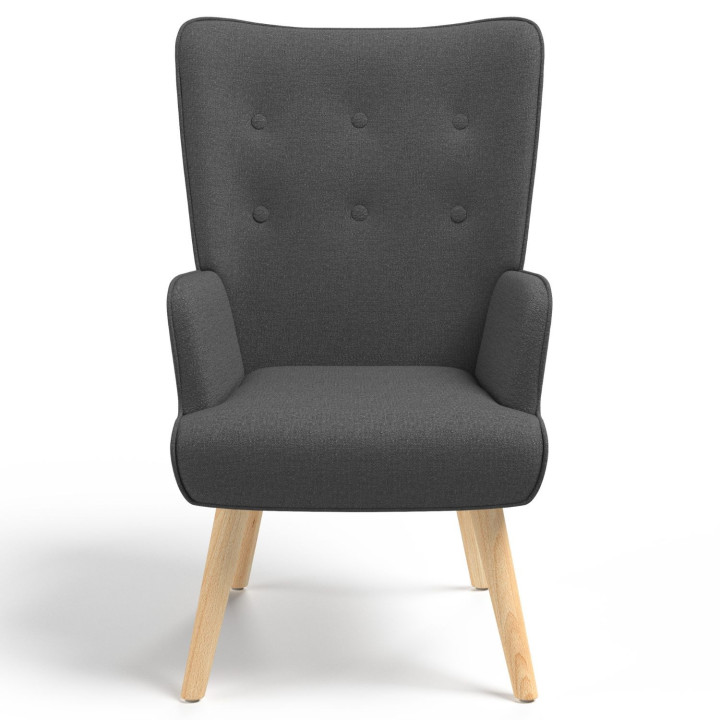 Goedkope grijze Scandinavische fauteuil | ID Market