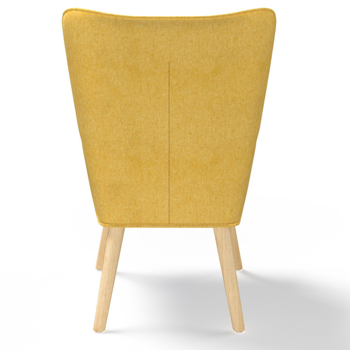 Economico Poltrona scandinava giallo senape con stile nordico | ID Market