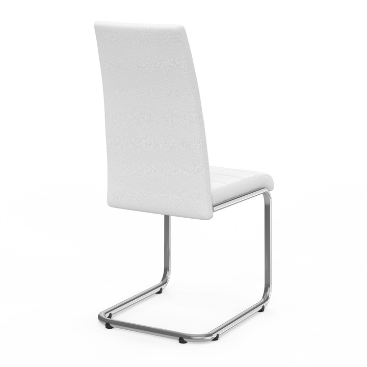 Lot de 4 chaises MIA blanches pour salle à manger