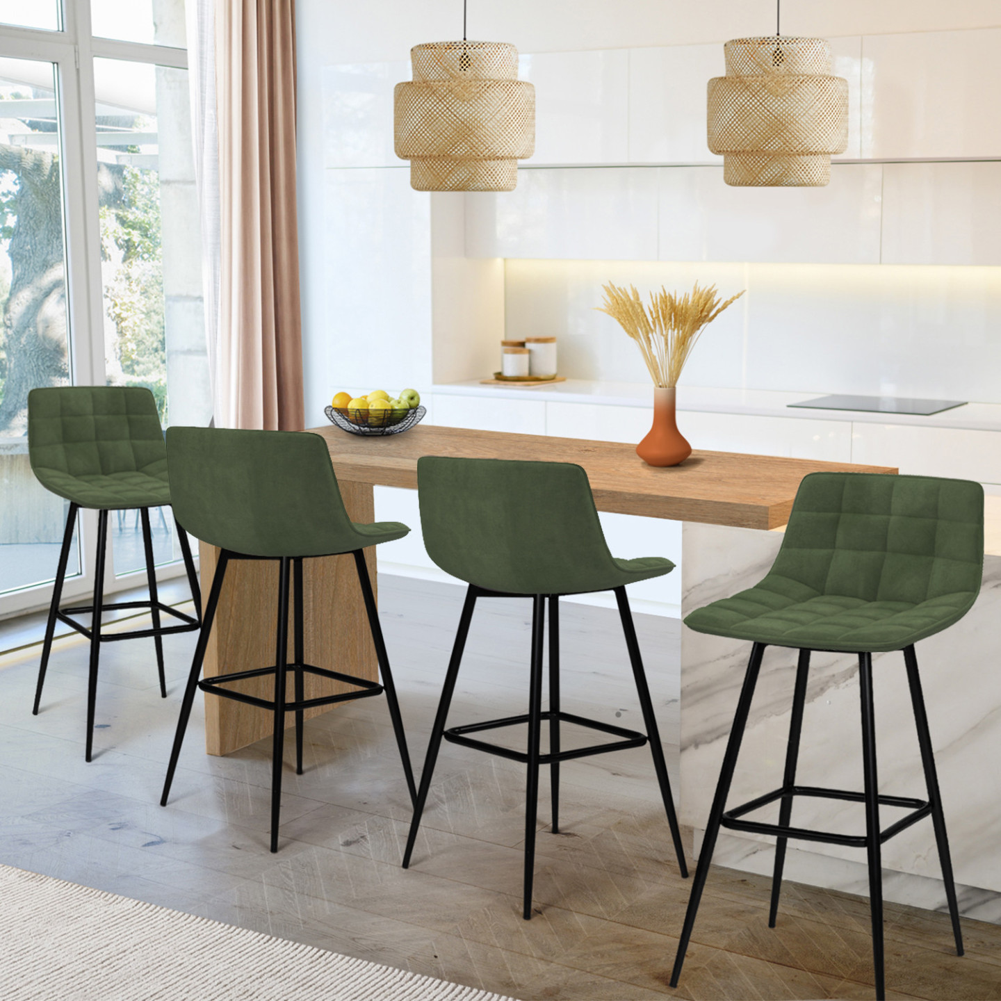 Tabouret De Bar Vert