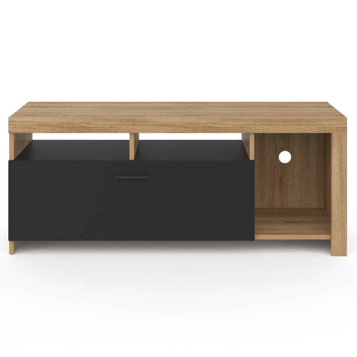 Goedkoop houten TV-meubel met zwarte kast - MALO | ID Market