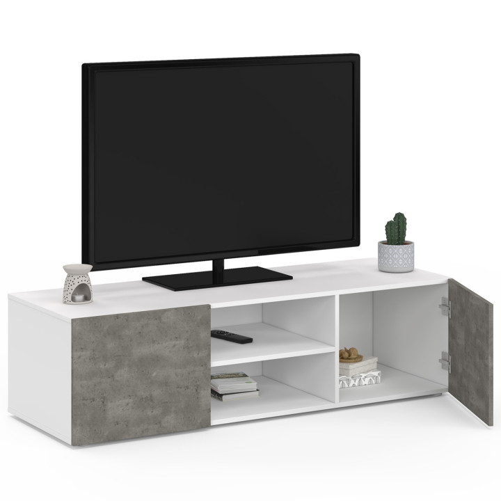 Soporte de TV barato efecto hormigón | ID Market