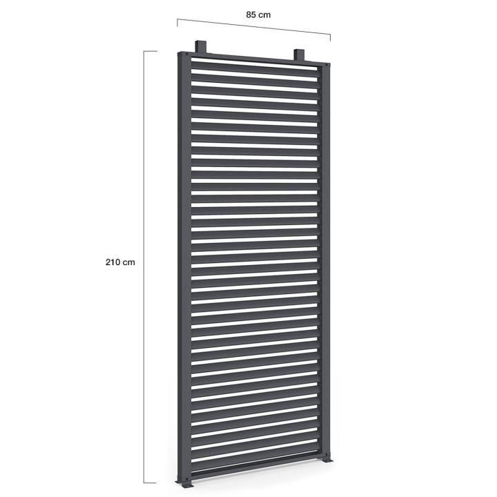 2er-Set Jalousien für Pergola Pans modulierbar anthrazitgrau