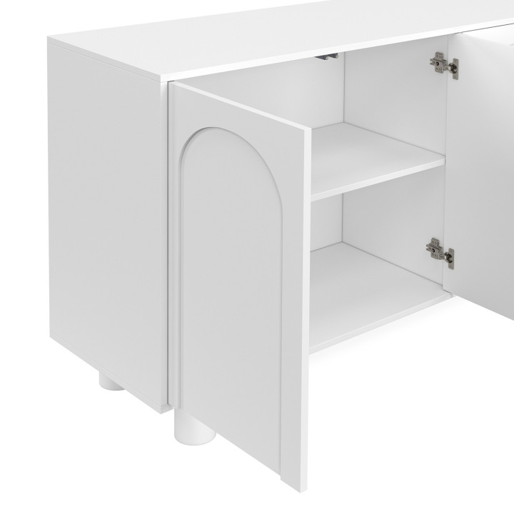 Aparador ARCHIE 160 cm 4 puertas diseño arche blanco