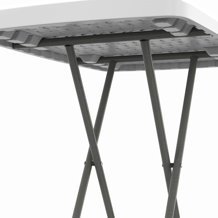 Tavolo pieghevole portatile URBANA da 77 cm, regolabile in altezza, per il campeggio o l'intrattenimento