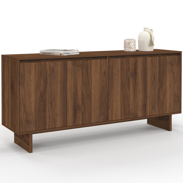 YURI 160 cm Credenza a 4 ante effetto noce