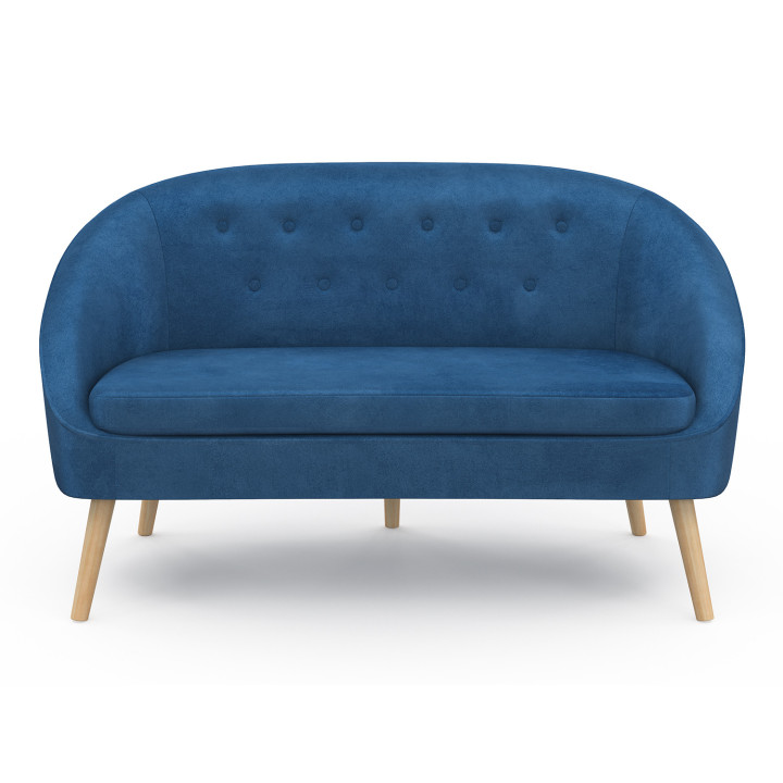 Bankettsofa Samt blau günstig | ID Market
