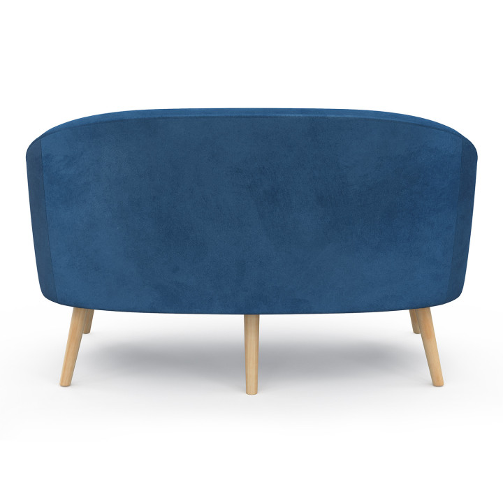 Goedkope blauwe velvet sofa | ID Market