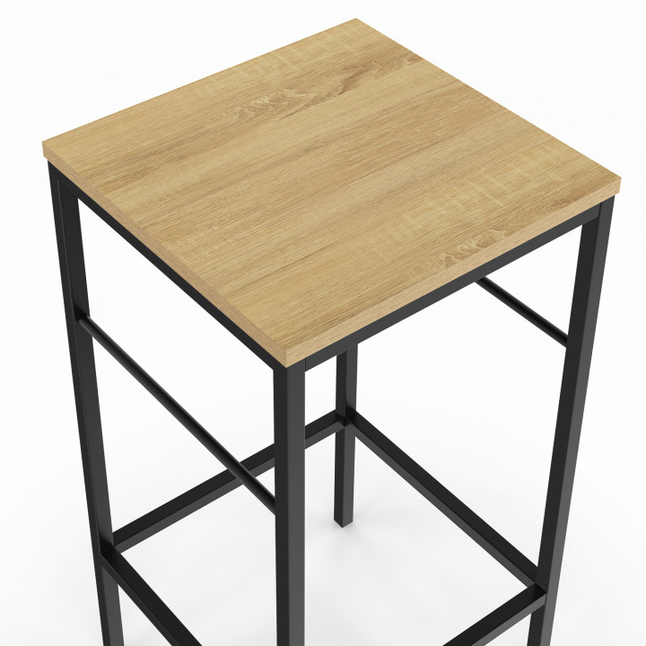 Lot de 2 tabourets de bar DETROIT design industriel