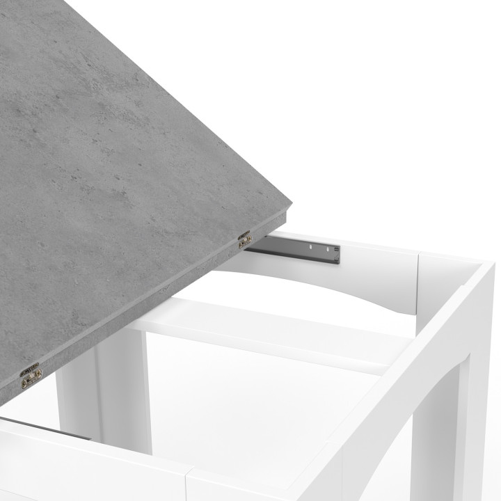 Uitschuifbare eettafel  microcement voor 4-8 p. goedkoop | ID Market