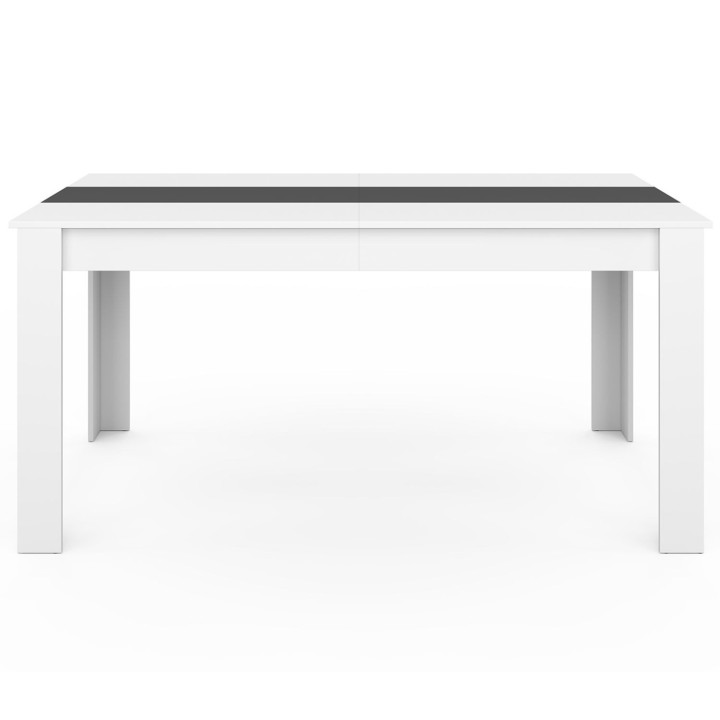 Mesa de comedor blanca y gris para 8 - GEORGIA | ID Market
