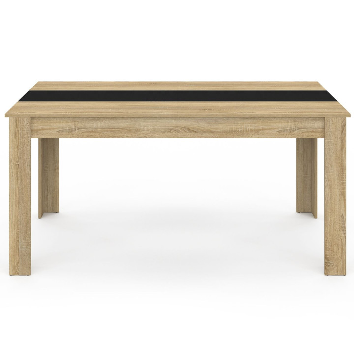 Zwarte eettafel 8 personen uit hout - GEORGIA | ID Market