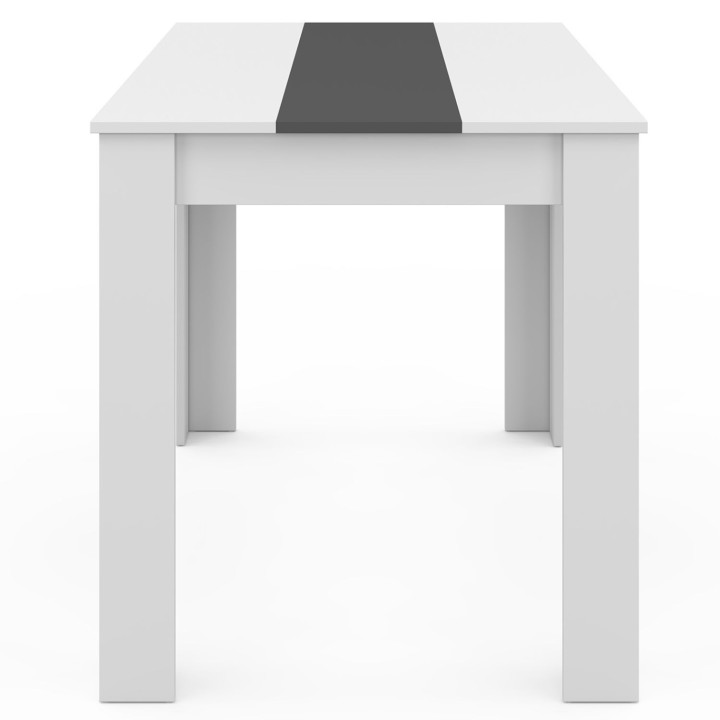 Mesa de comedor barata para 4 personas en blanco y gris | ID Market