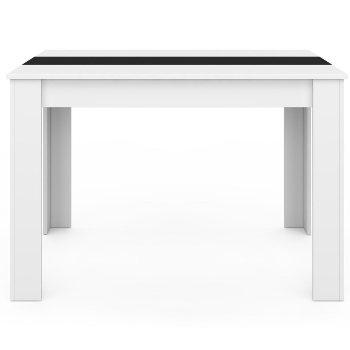 Mesa de comedor barata para 6 personas en blanco y negro - ROZY | ID Market