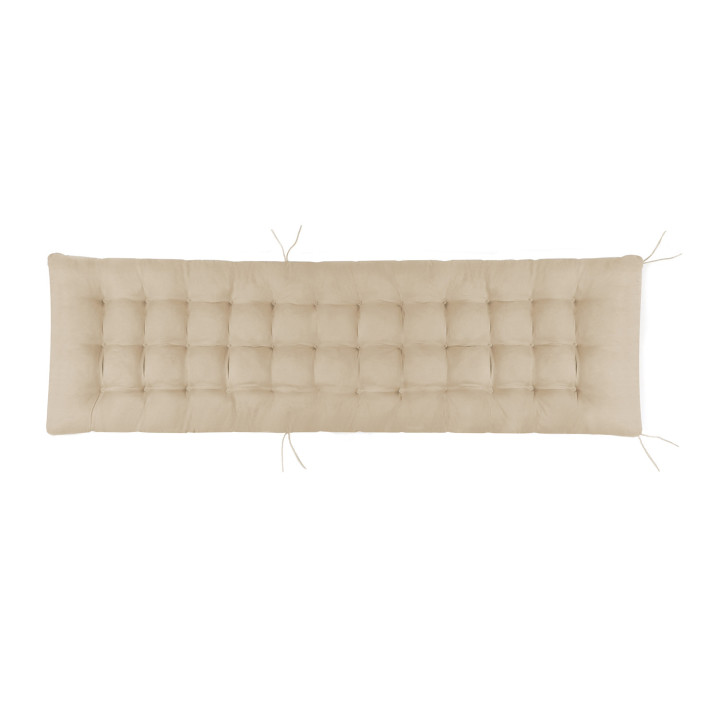 Set van 2 universele ligstoelkussens 180 cm beige