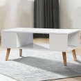 Table basse EFFIE scandinave bois blanc