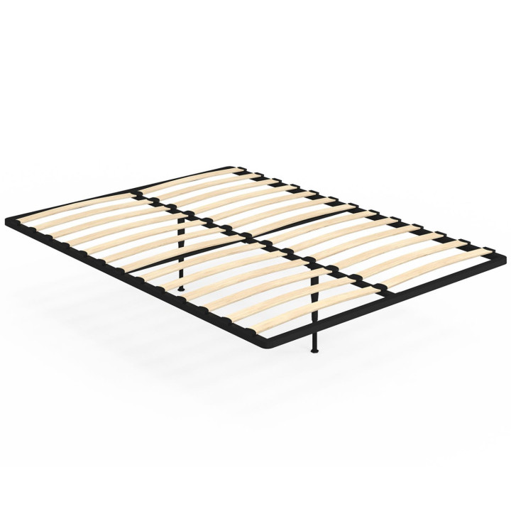Lattenrost Metallrahmen mit festen Latten 140 x 190 cm