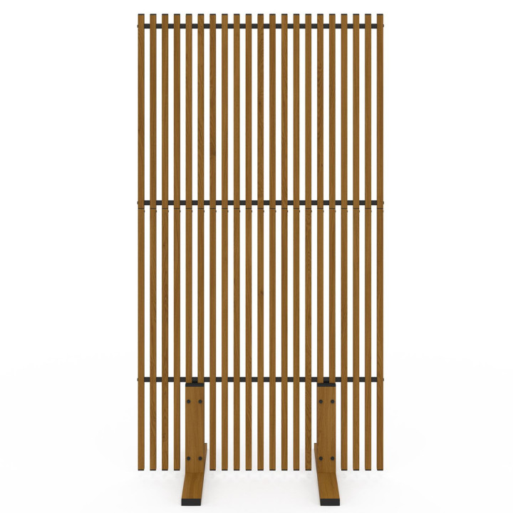 Paravent extérieur ajour claustra extérieure 80x150cm gris antraciet | ID Market