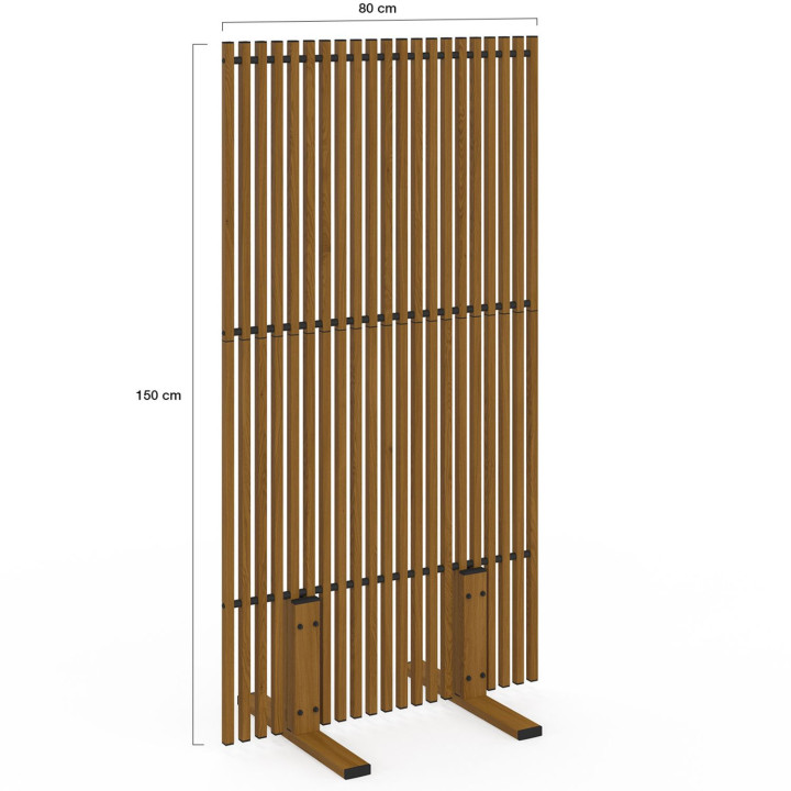 Paravent außen durchbrochen claustra außen 80x150cm anthrazitgrau | ID Market