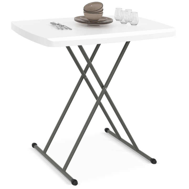 Draagbare opvouwbare tafel 77 cm in hoogte verstelbaar voor kamperen of entertainment - URBANA | IdMarket