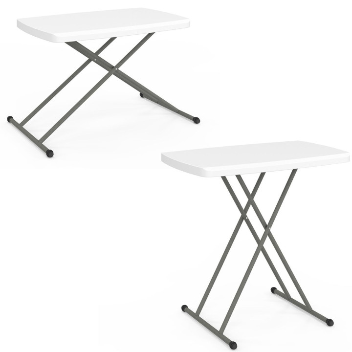 Tavolo pieghevole portatile da 77 cm regolabile in altezza per il campeggio o il divertimento - URBANA | IdMarket