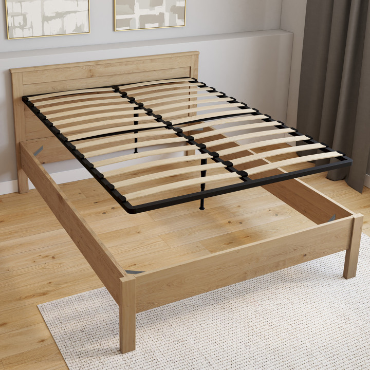 Rete a doghe fisse in metallo 140 x 190 cm